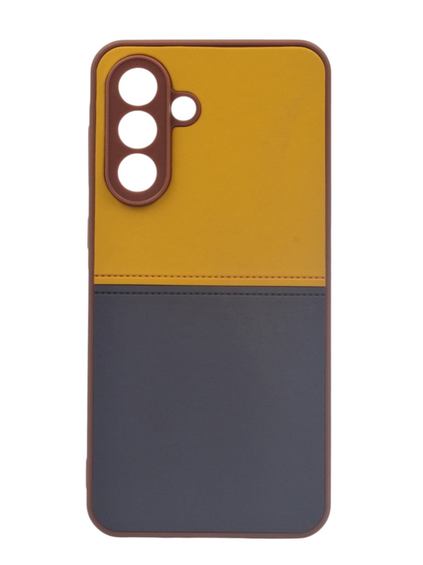 C.F.S Plastic Back Cover For Samsung Galaxy A36 / A56 - Yellow & Gray