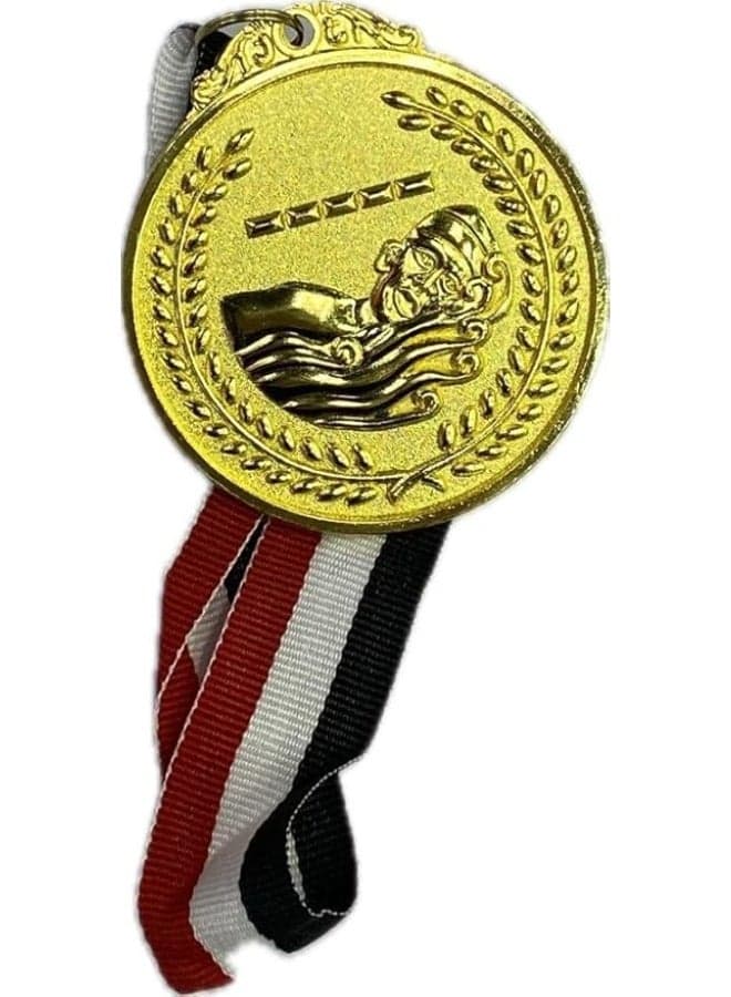 Gold medal (multi-colored and shaped) Football