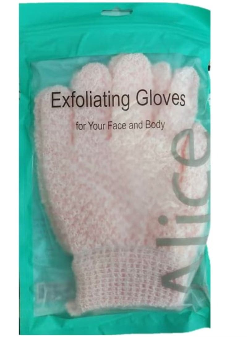 Alice Exfoliating Gloves Scrub For Your Face And Body Bath Gloves