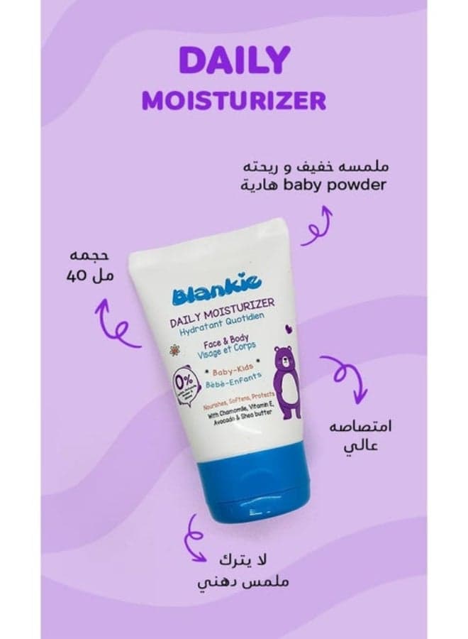 Blankie Daily Moisturizer for Children's Face and Body - 40ml Baby Body Lotions (٤)