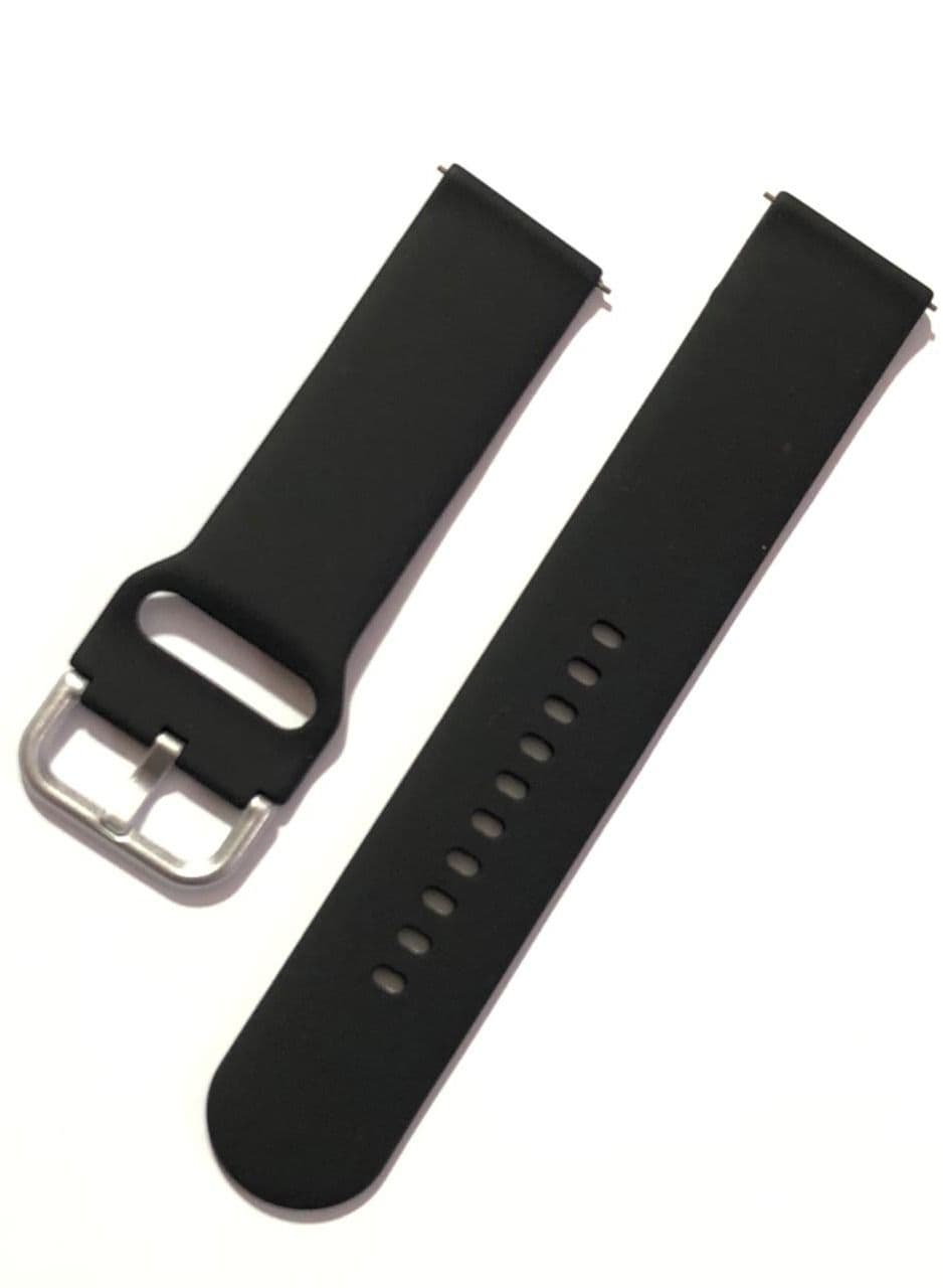 Silicone Replacement Strap 22mm For Haylou Solar LS05/ Haylou GST / Haylou RT2 RS3 LS04 Sport - Black Smartwatch Bands