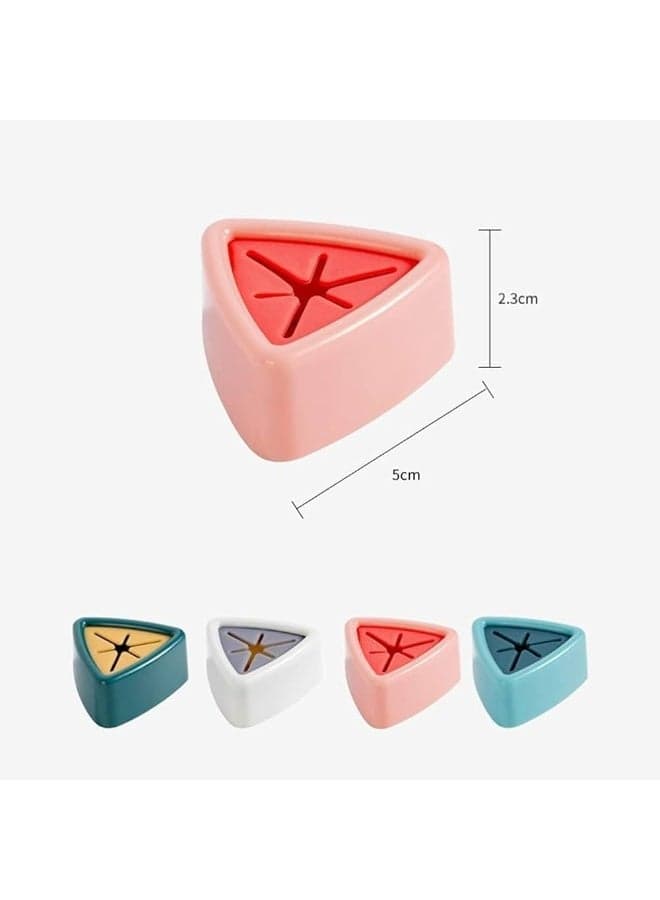 Self-Adhesive Silicone Towel Holder – Kitchen & Bathroom Towel Clip (4 PCS) Towel Rings (٦)