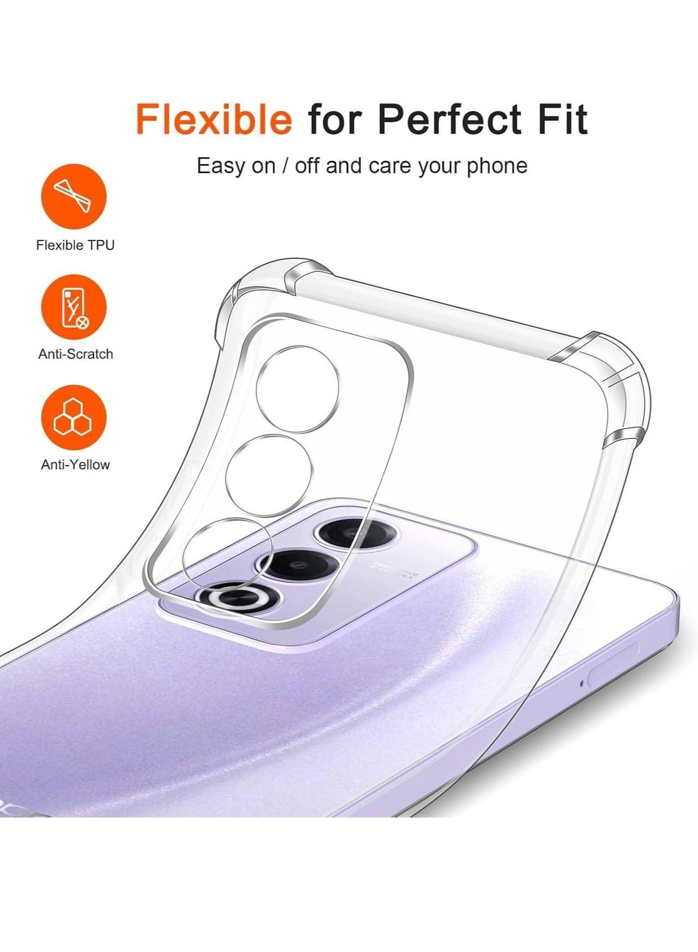 Oppo A80 & A3 PRO Anti Shock Transperent Case Cases & Covers (2)