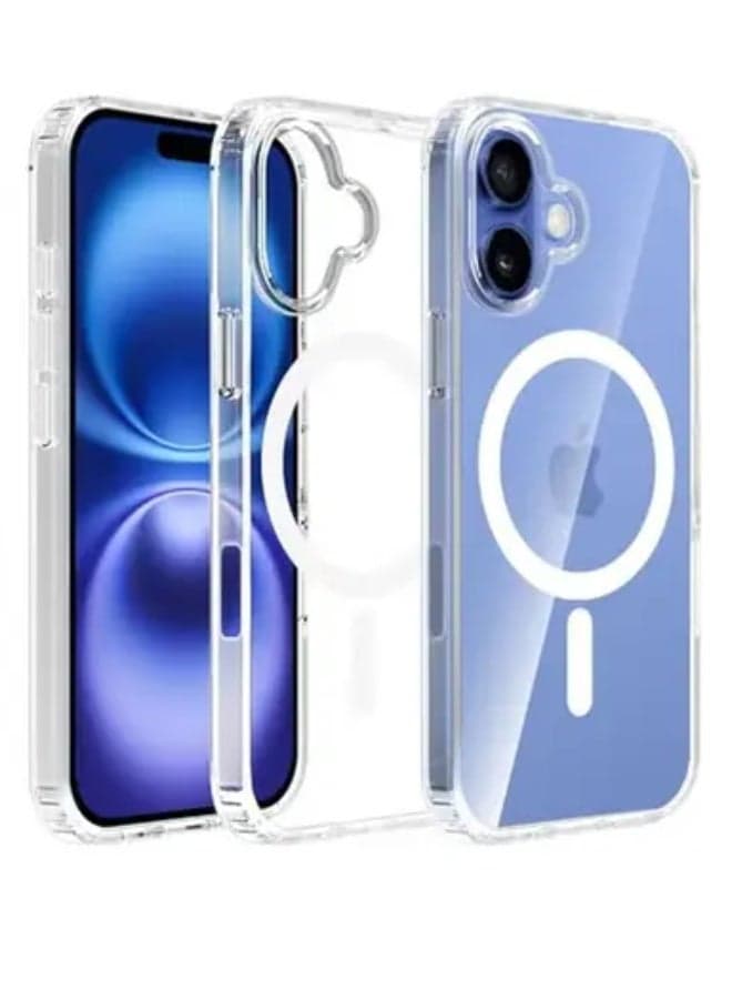 Magnetic Case For iPhone 16 Plus 6.7inch, Compatible with MagSafe, Scratch-Resistant ck, Anti-Scratch ClearMagnetic Phone Cover