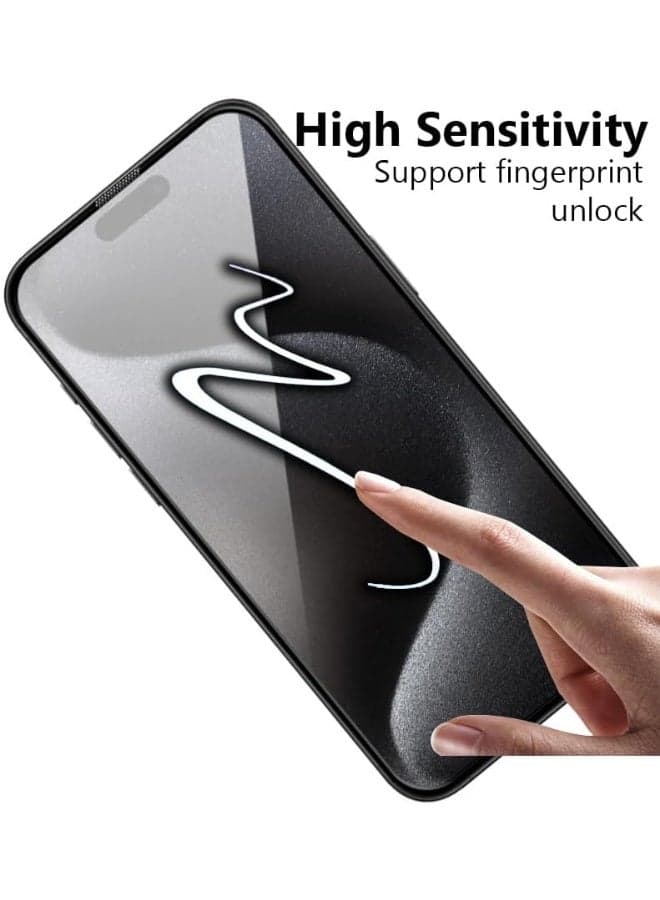Screen Protector For Apple iPhone 14 Pro 6.1 Inch 9H Hardness Tempered Glass Film, Bubble Free Easy Installation, Full Coverage, Anti Scratch And Touch Sensitive Mobile Screen Protectors (٤)