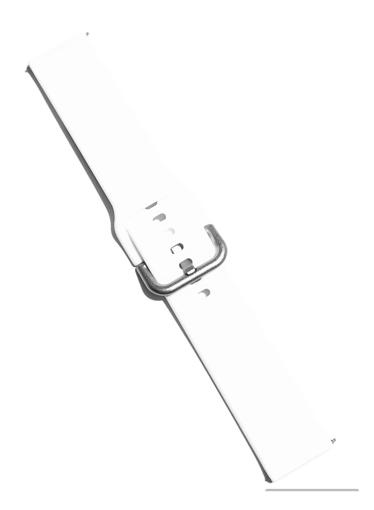 Replacement Silicone Sport Strap 20mm For Tempo S2 OSW-11N- Smart Watch - White (4)