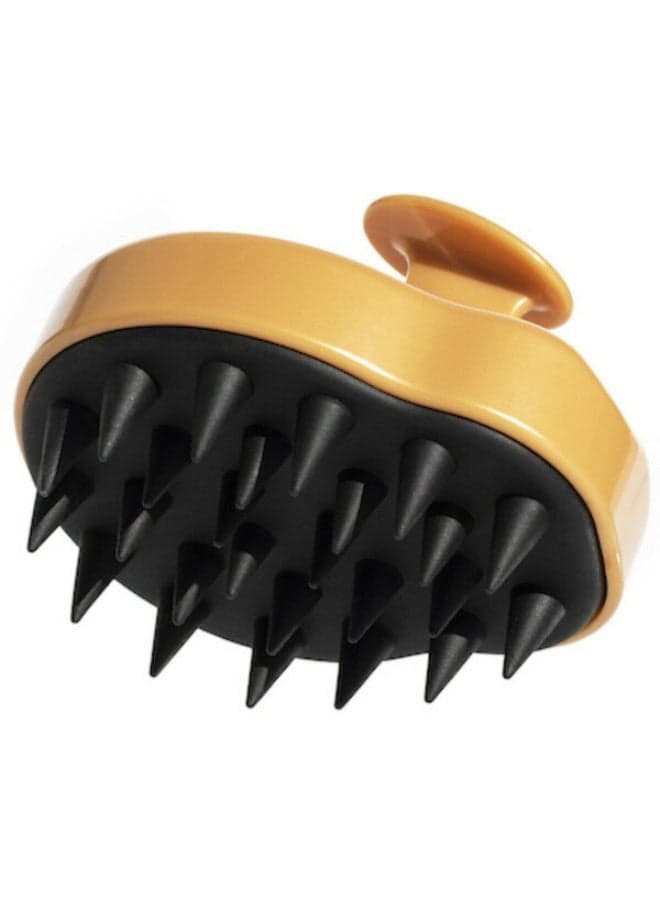 Shampoo scalp massage brush – Silicone brush for cleansing and massaging the scalp while washing hair – Helps distribute shampoo and reduce tangles – Suitable for dry and wet hair