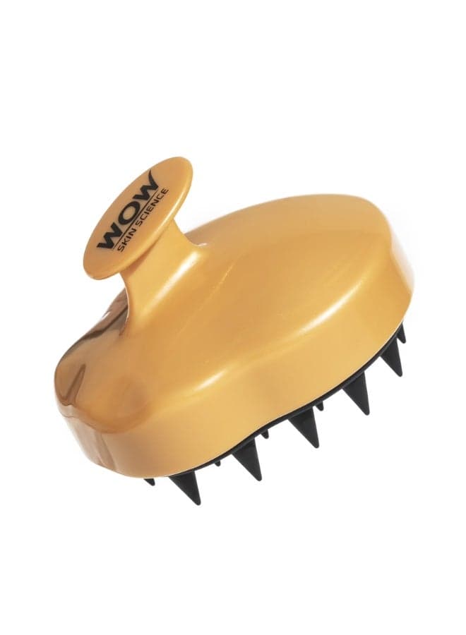 Shampoo scalp massage brush – Silicone brush for cleansing and massaging the scalp while washing hair – Helps distribute shampoo and reduce tangles – Suitable for dry and wet hair (٢)