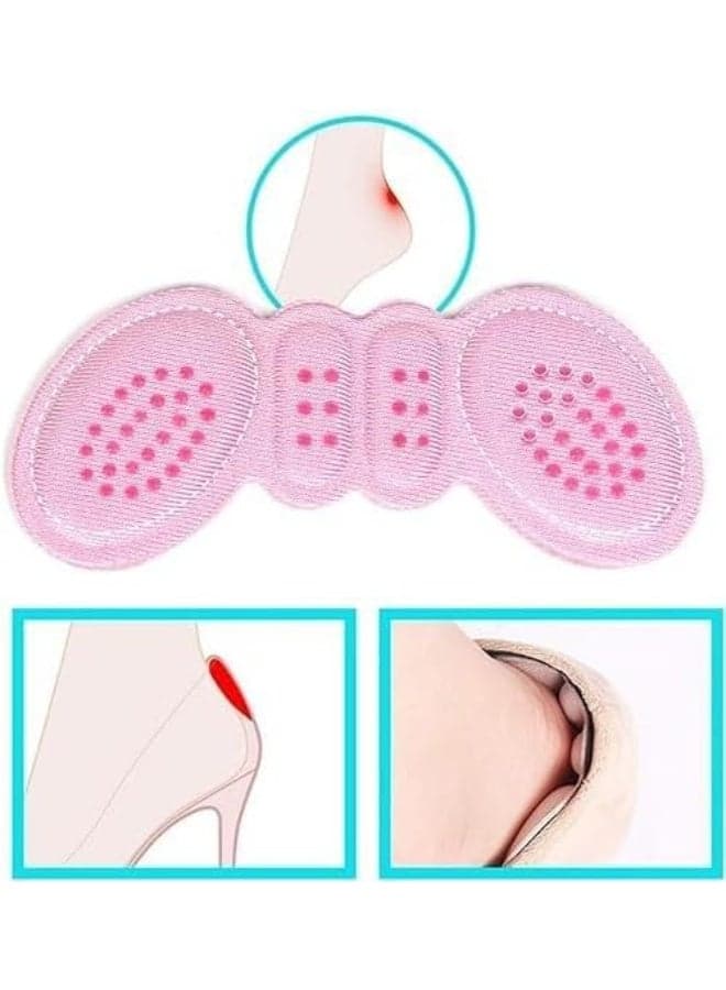 1 Pair (2 Pieces) Premium Silicone Heel Grips – Butterfly Design – Anti-Blister Pads for High Heels Girls' Shoe Care & Accessories (٩)