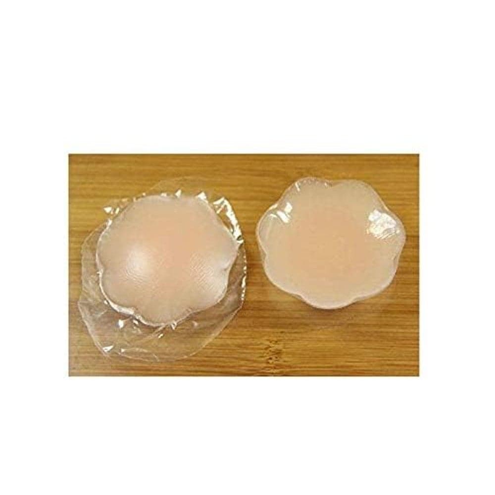 Flower Shape Silicone Reusable Adhesive Silicone Nipple Cover Breast Pads Lingerie & Underwear (٢)