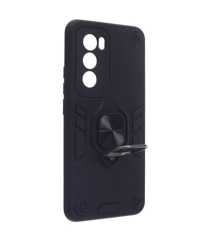 C.F.S Hard Silicone Shockproof Back Cover Case for Oppo Reno 12 5G | Slim Fit, Anti-Scratch, Black (4)