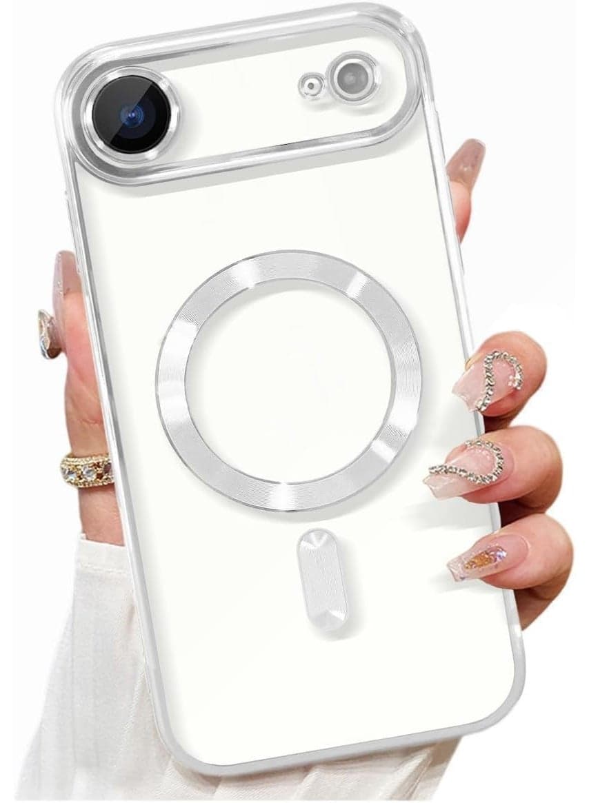 Magnetic Case for iphone 17 air Compatible with Wireless Charging, Cover Camera Lens Protector, Slim Protective anti Yellowing Clear Case for iphone 17 air case