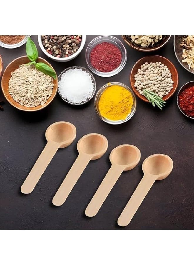 6 wooden spoons for honey, spices, and other uses Spoons & Spoon Sets (٤)