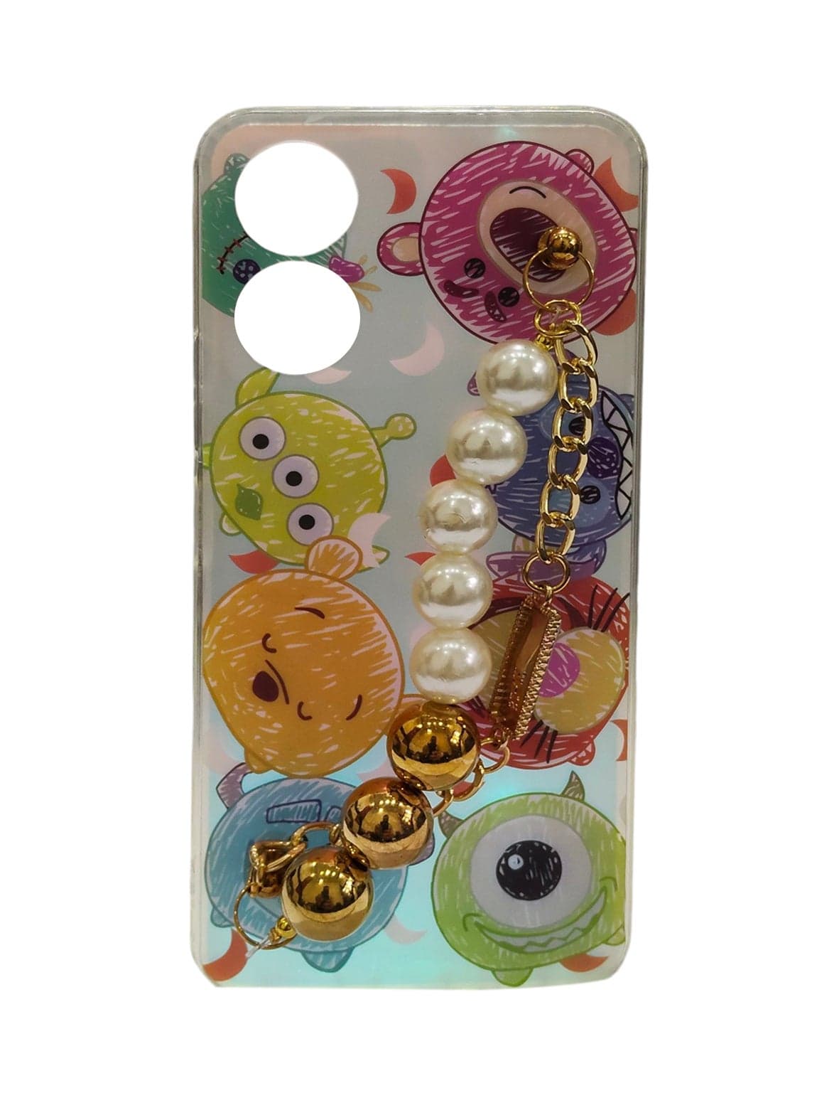 Chain Design TPU Back Cover for Vivo Y02S - Multicolor Cases & Covers