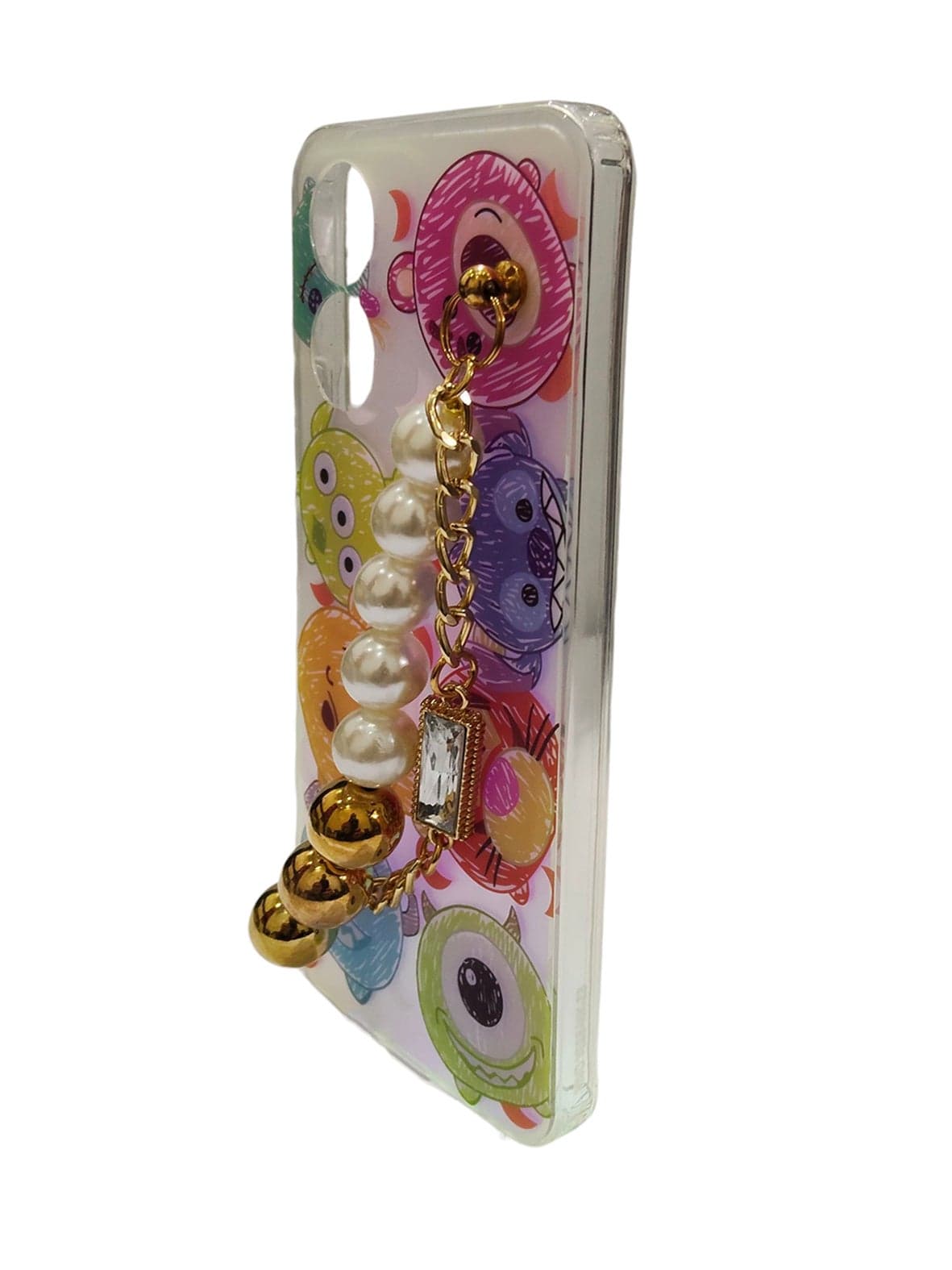 Chain Design TPU Back Cover for Vivo Y02S - Multicolor Cases & Covers (٣)