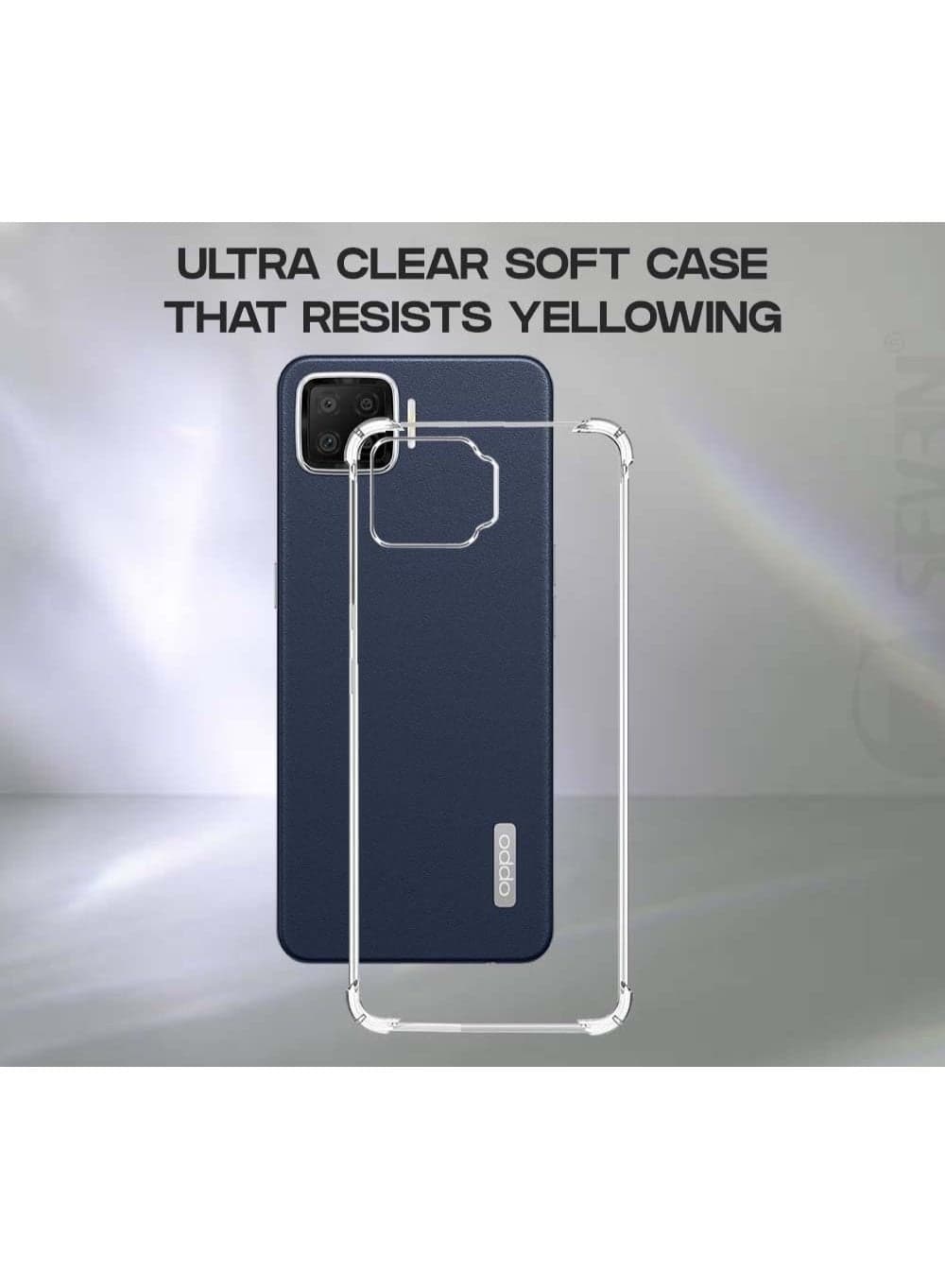 Transparent shockproof case compatible with Oppo A73 2020 - F17 (2)