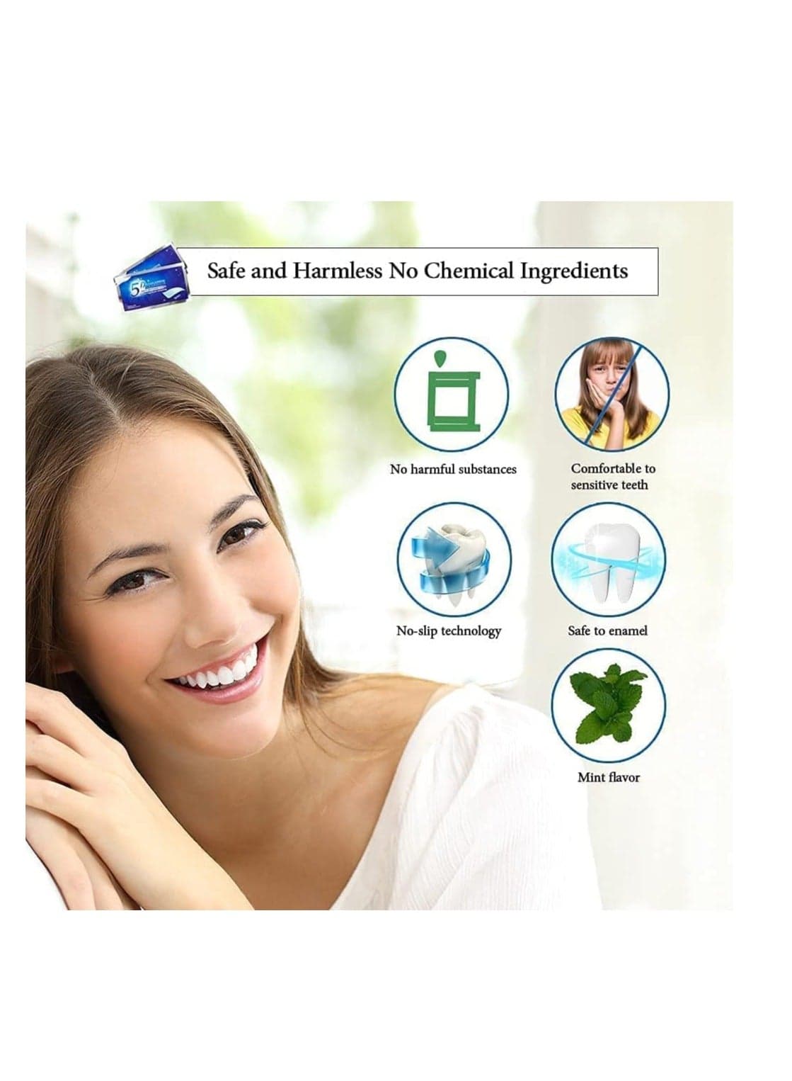 5D Teeth Whitening Strips for Teeth Whitening 10 PCS (2)