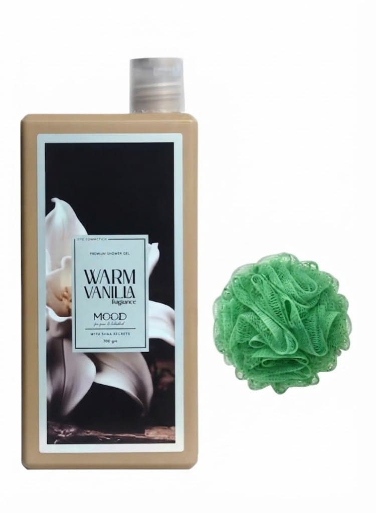 مود جل استحمام برائحة الفانيليا 750 جم+لوفه Shower Gels & Body Wash (٥)