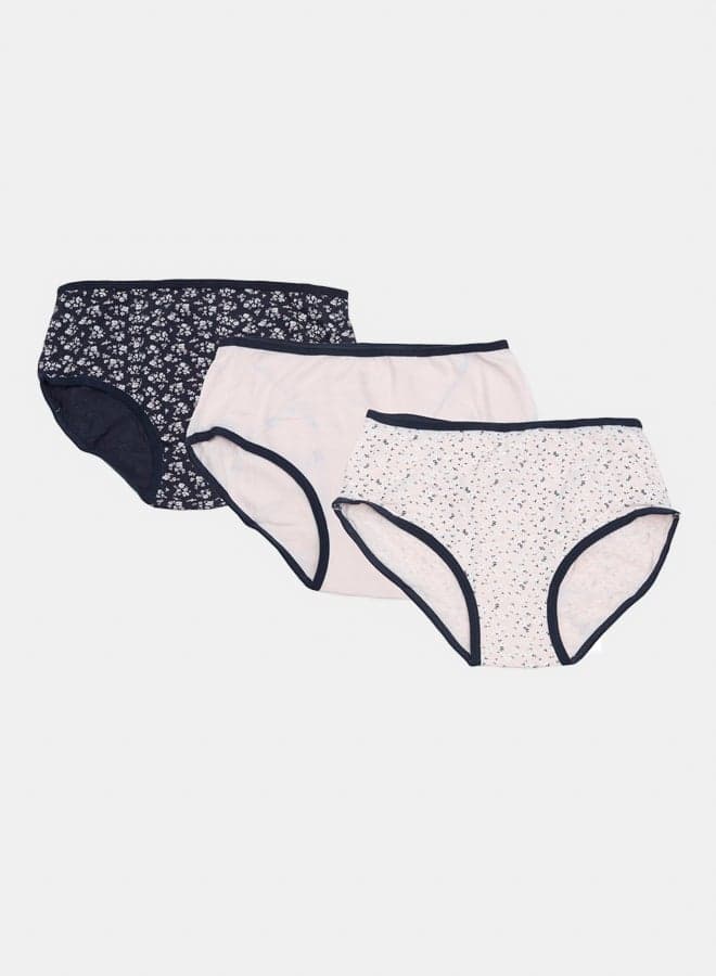Pack of 3 Brief Panties (Cookies) Women's Clothing