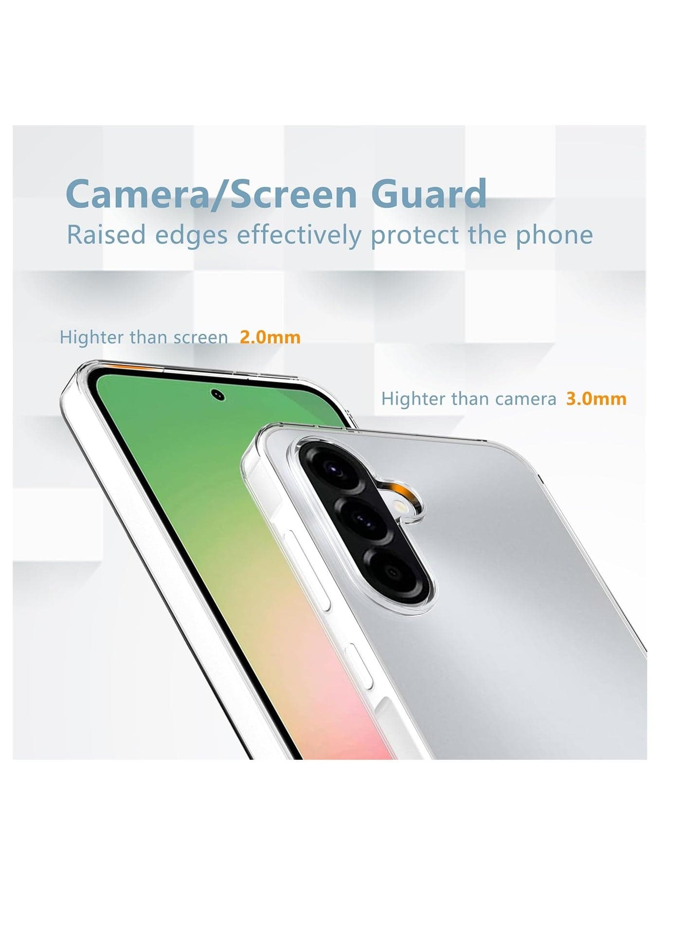 Anokwa Grade Shockproof TPU Clear Case for the Galaxy A56 5G Ultra-thin, drop-resistant, and highly flexible. Cases & Covers (٣)