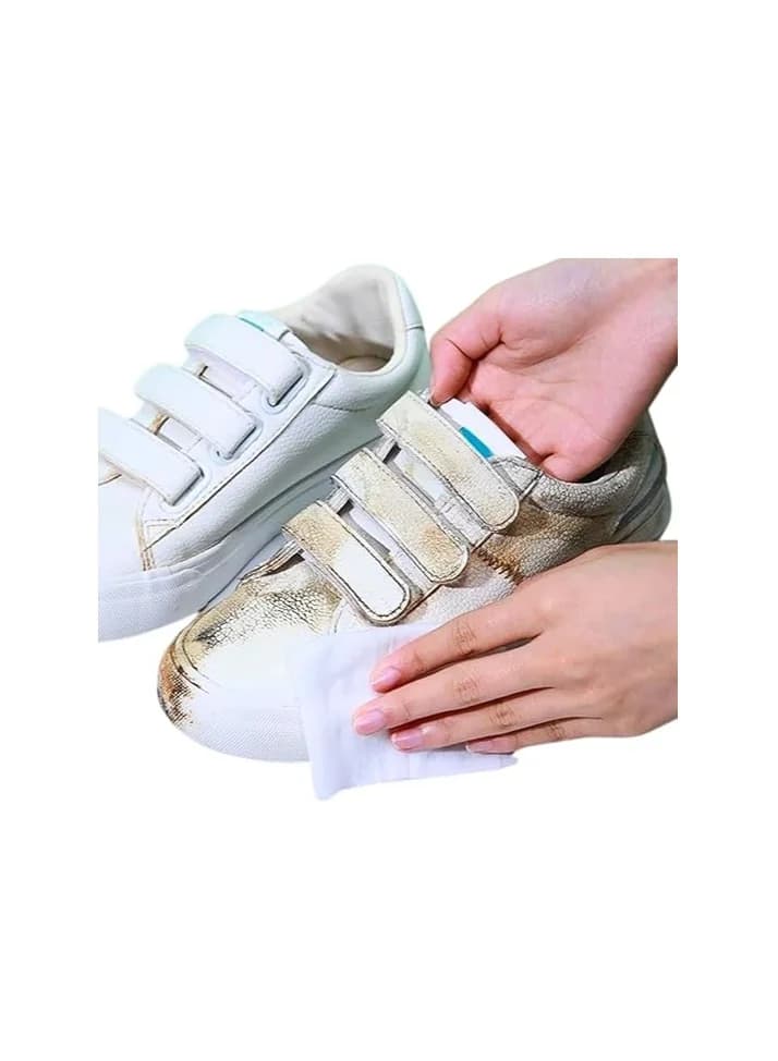 Shoe Shine Wipes 80pcs Quick Cleaning Wet Wipes for Sneakers Shoes Sandals Leather Shoes Travel-Friendly Shoe Cleaner for Dirt Removal and Polishing Fast and Convenient Shoe Care Solution15x9cm Men's Shoe Care & Accessories