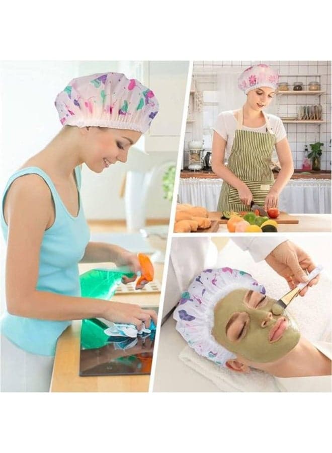maya accessories 1pcs Shower Cap For Women Waterproof Easy To Use may vary color (4)