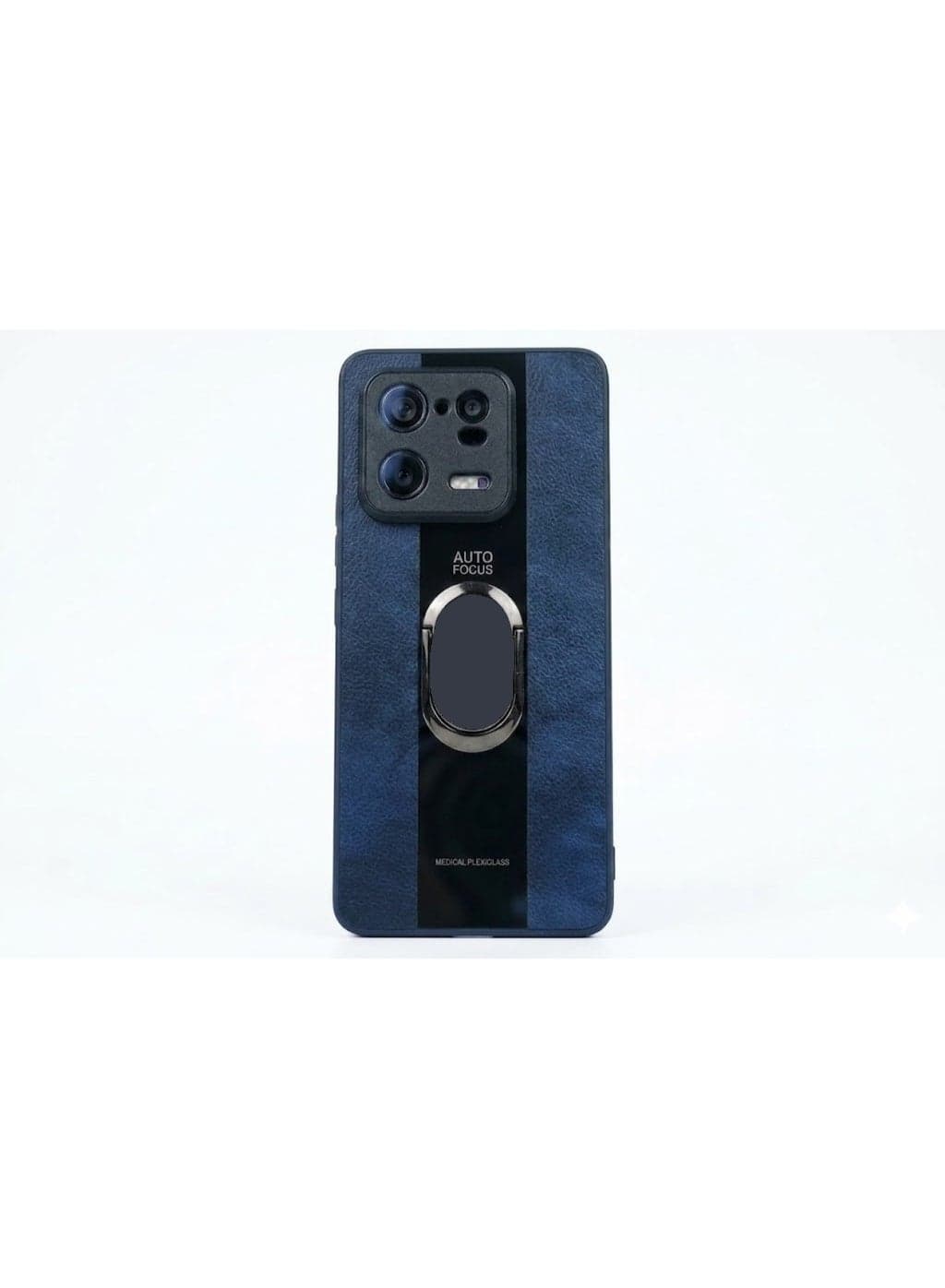 Hard (Xiaomi 13 Pro) Tough Leather Magnetic Back Shockproof Drop Protection Kickstand Cover with Stand And Ring for Blue Cases & Covers