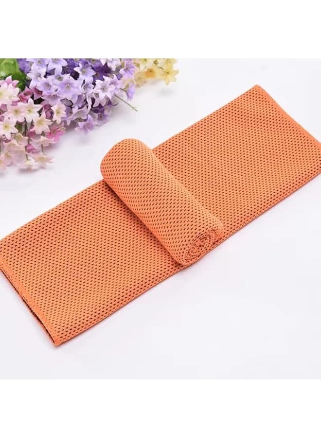 Customized Quick-Drying Ice Cooling Towel For Outdoor Sports, Sweat-Absorbent Microfiber Gym Towel With Instant Cooling, Sublimation Printing For Fitness, Camping, Neck, Face & Travel Use Swim Towels (٣)