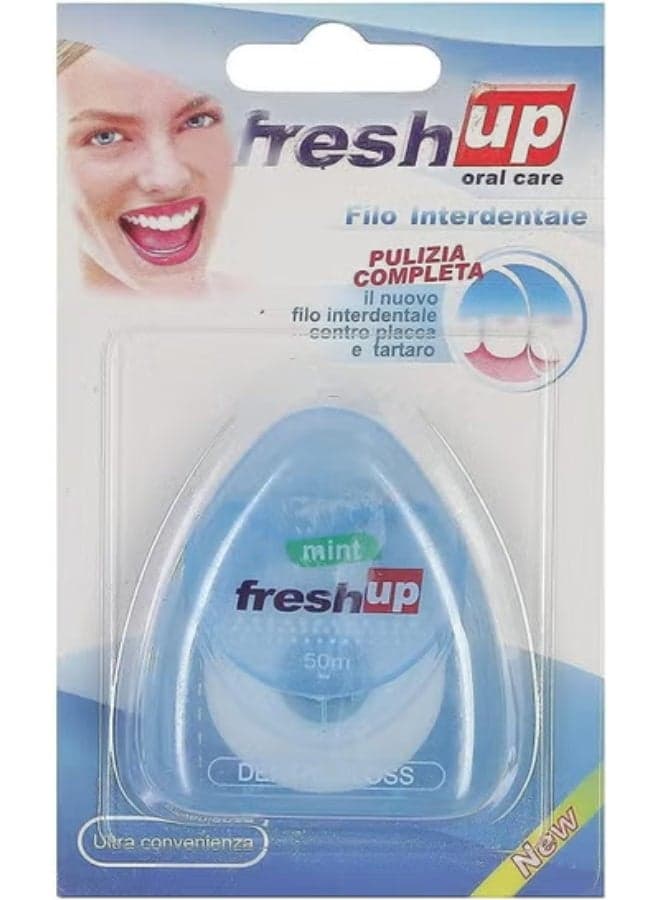 Fresh Up Dental Floss , multi color (may vary pack), 50 m Dental Floss & Flossers