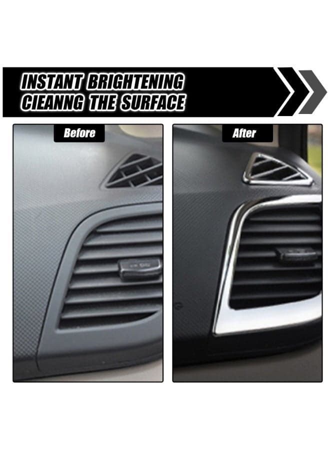 Car Plastic, Rubber, Vinyl & Leather Restorer – 30ml Easy-to-Use Edge & Surface Restorer with Sponge Applicator – Fast-Acting, Safe, Eco-Friendly Car Detailing Supply – Revives Faded Dashboards, Trim, Seats, Bumpers, Furniture, Jackets & All Plastic, Rubber, Vinyl, Leather Surfaces for “Like New” Shine Car Polishes (٦)