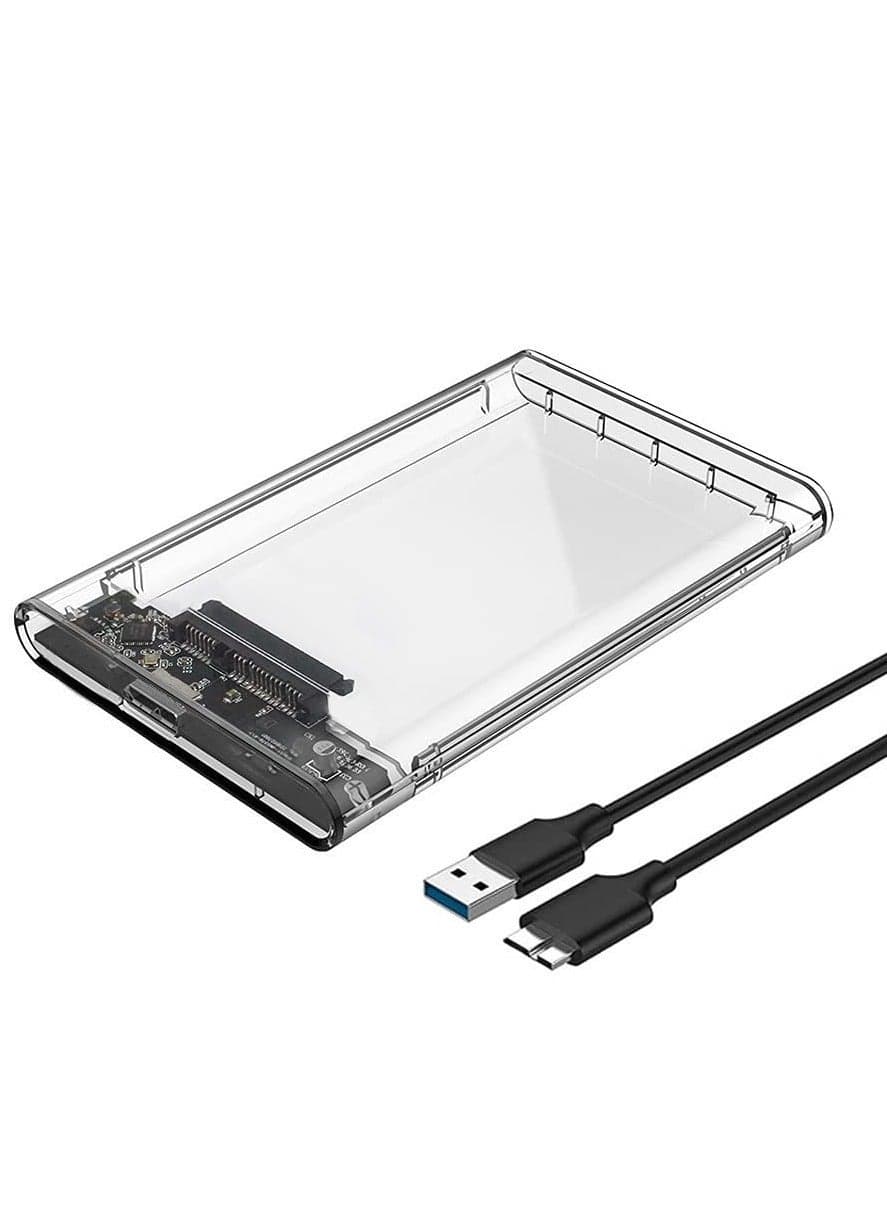 2.5-Inch SATA III to USB 3.0 HDD SSD Enclosure, External Hard Drive Case for 2.5" SATA HDD & SSD
