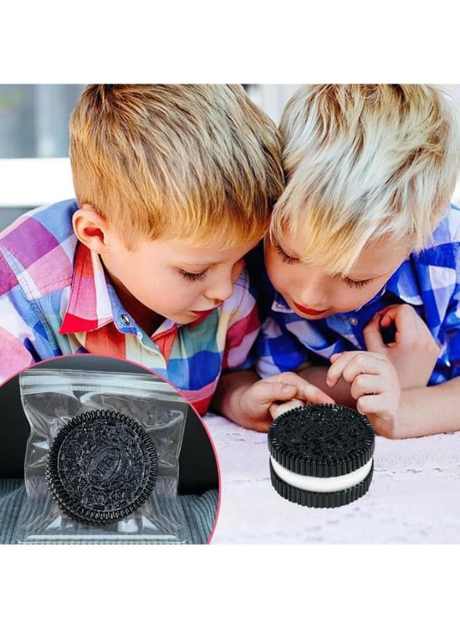 Squishy Anti-Stress Toy Biscuit, Squeeze Toy for Stress Relief, Cute Squishy Stress Balls, Fidget Toy Friends and Family (Black) (٣)