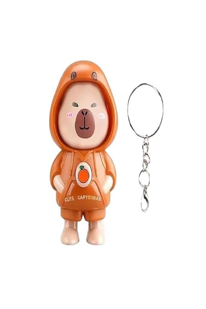 Teddy Face Changing Keychain Toy – 3D Cartoon Character Key Holder for Men, Women, Kids Action Figures (٢)