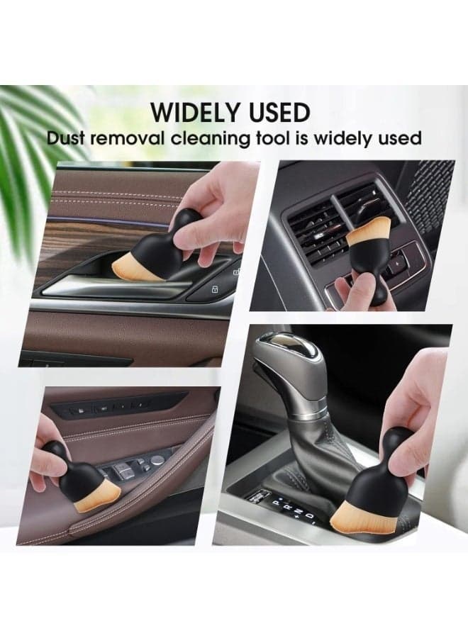 Compact Car Interior Cleaning Brush – Soft Bristles Dust Remover for Dashboard, Air Conditioner Vents, Leather Seats, Computer and Everyday Cleaning-2Pcs Car Detailing Brushes (٥)
