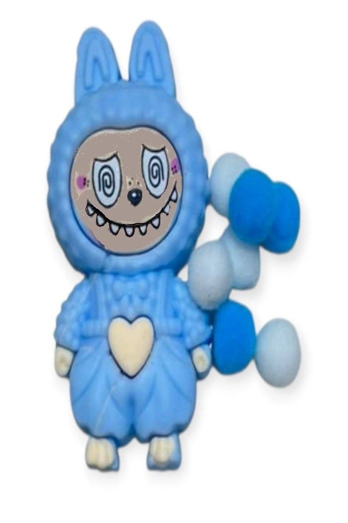 The Monsters Labubu Squishy Toys Squeeze Stress relief Cute SquishyToys New Style Blue