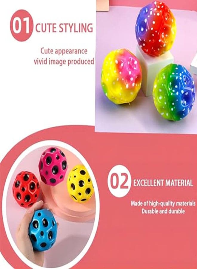 JIAJIAYI Astro Jump Ball, 7 cm Moon Ball, Jumping Balls, Planet Bouncy Balls, Space Theme Bouncy Balls, Jumping Sticks, Bouncy Balls, Space Moon Ball, Mini Jump Ball, Bouncy Balls for Kids Party Gift Toy Balls