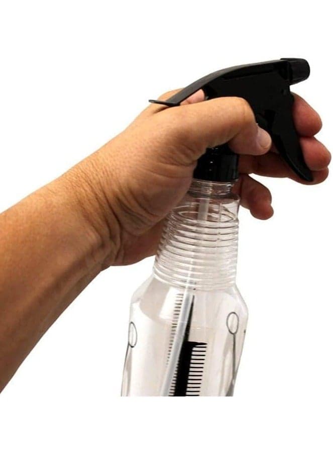 Round transparent honey barber spray 2- LY (133-2) Styling Scissors (٣)