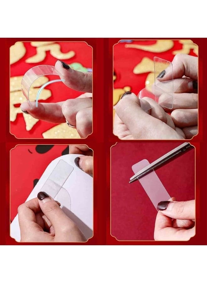 60 PCS Removable Double Sided Adhesive Tape Adhesives, Sealers and Tapes (٤)