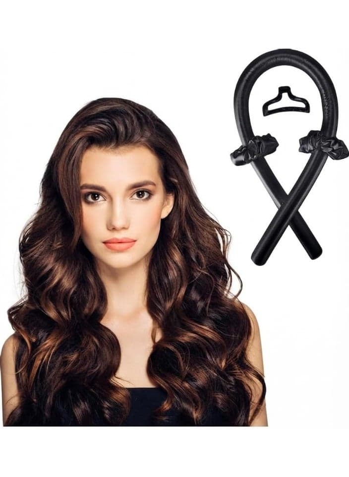 طقم تجعيد الشعر بدون حرارة للشعر الطويل، متعددة الالوان Curl Enhancers