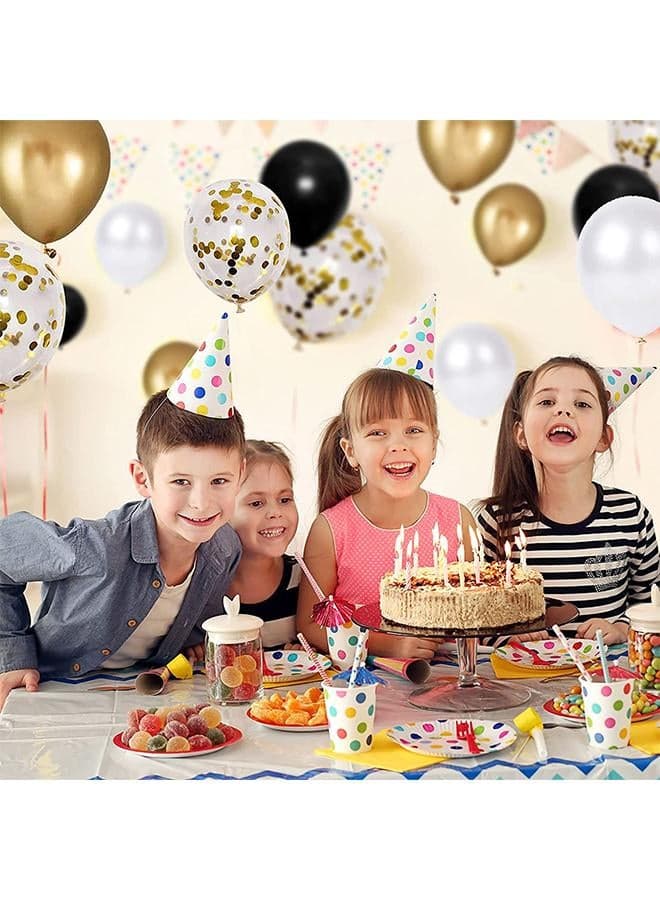 15-Piece Decorative Birthday Party Inflatable Balloon Set With Confetti 12inch (٥)
