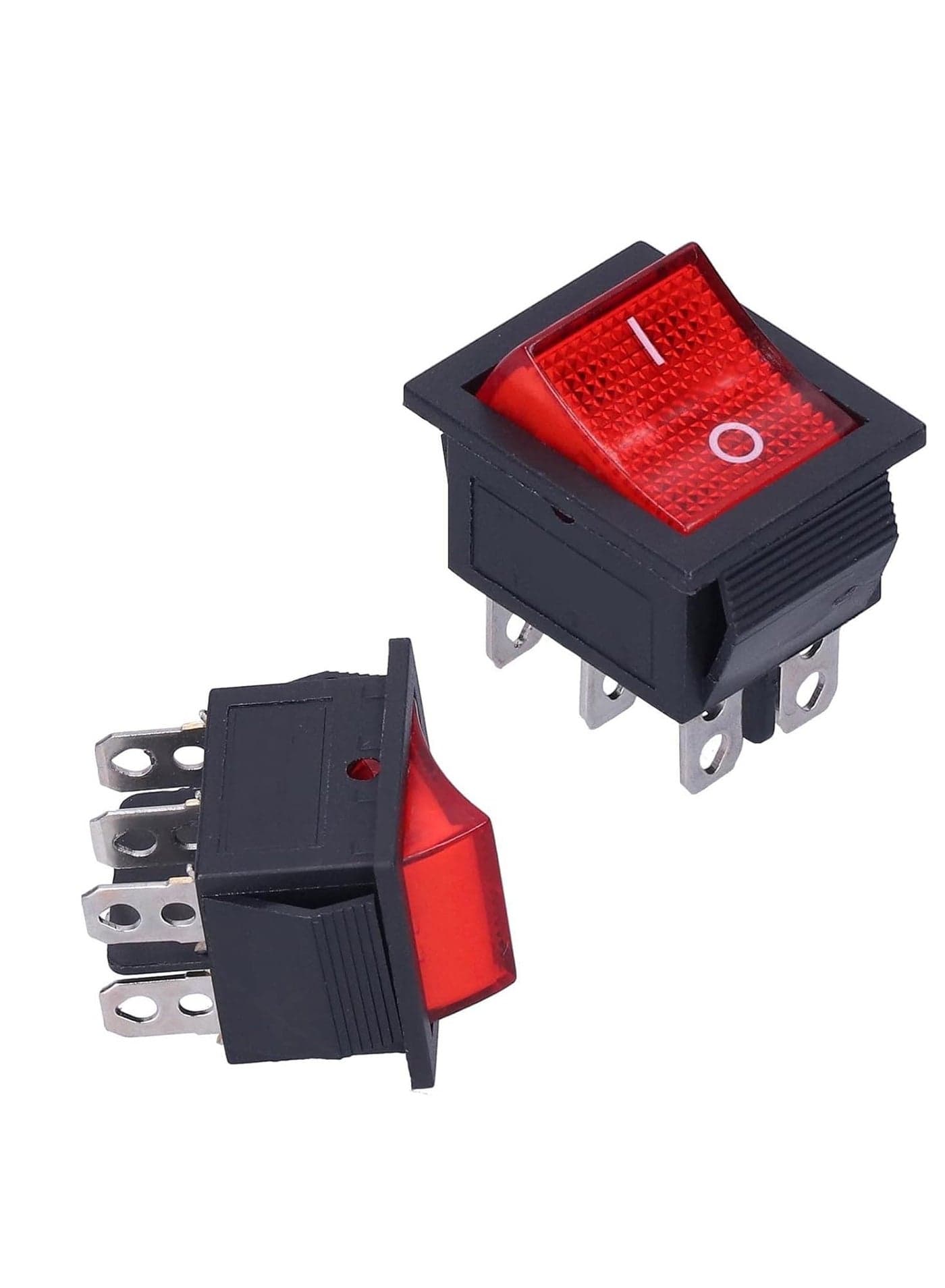 On/Off Switch, Corrosion Resistant Rocker Power Switch, Red Light Flashing Light for Car Electric Lights for Home Appliances (2)