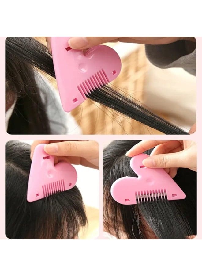 Hair clipper comb - for easy and effortless hair cutting, easy to store, double-sided with scissors for women's hair care, a stylish and practical choice that adds a professional touch to a multi-colored styling set Personal Care (7)