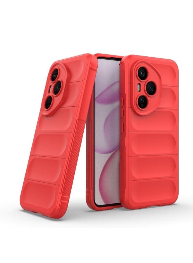 GOLDEN MASK Compatible With Honor 400 Pro Magic Case ShockProof (Red) Cases & Covers