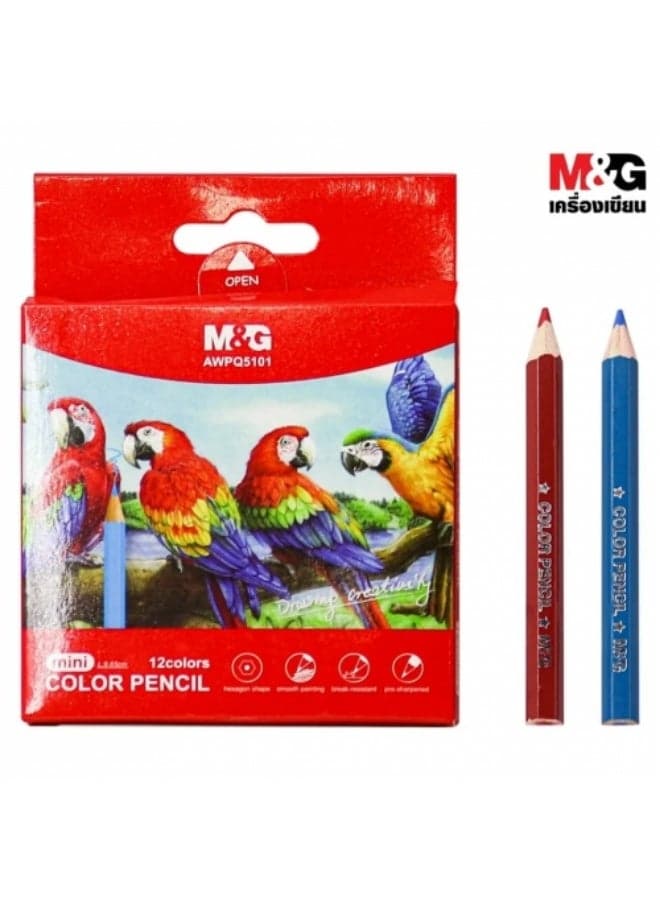 MG Colour Pencils - Half Length 12 Colors Arts & Crafts Supplies