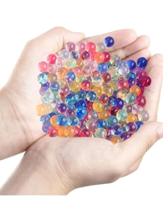 3000 Colorful Gel Balls - 7-8mm Stretchable Water Beads for Sensory Play, Water Guns, Home Decor, and Soil Moisture - Non-Toxic and Biodegradable - Similar to Orbeez - Soft, Brightly Colored, and Easy to Soak - For Kids and Adults Water Blasters & Soakers (٣)