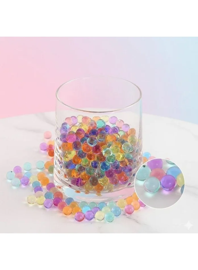 3000 Colorful Gel Balls - 7-8mm Stretchable Water Beads for Sensory Play, Water Guns, Home Decor, and Soil Moisture - Non-Toxic and Biodegradable - Similar to Orbeez - Soft, Brightly Colored, and Easy to Soak - For Kids and Adults Water Blasters & Soakers (٤)
