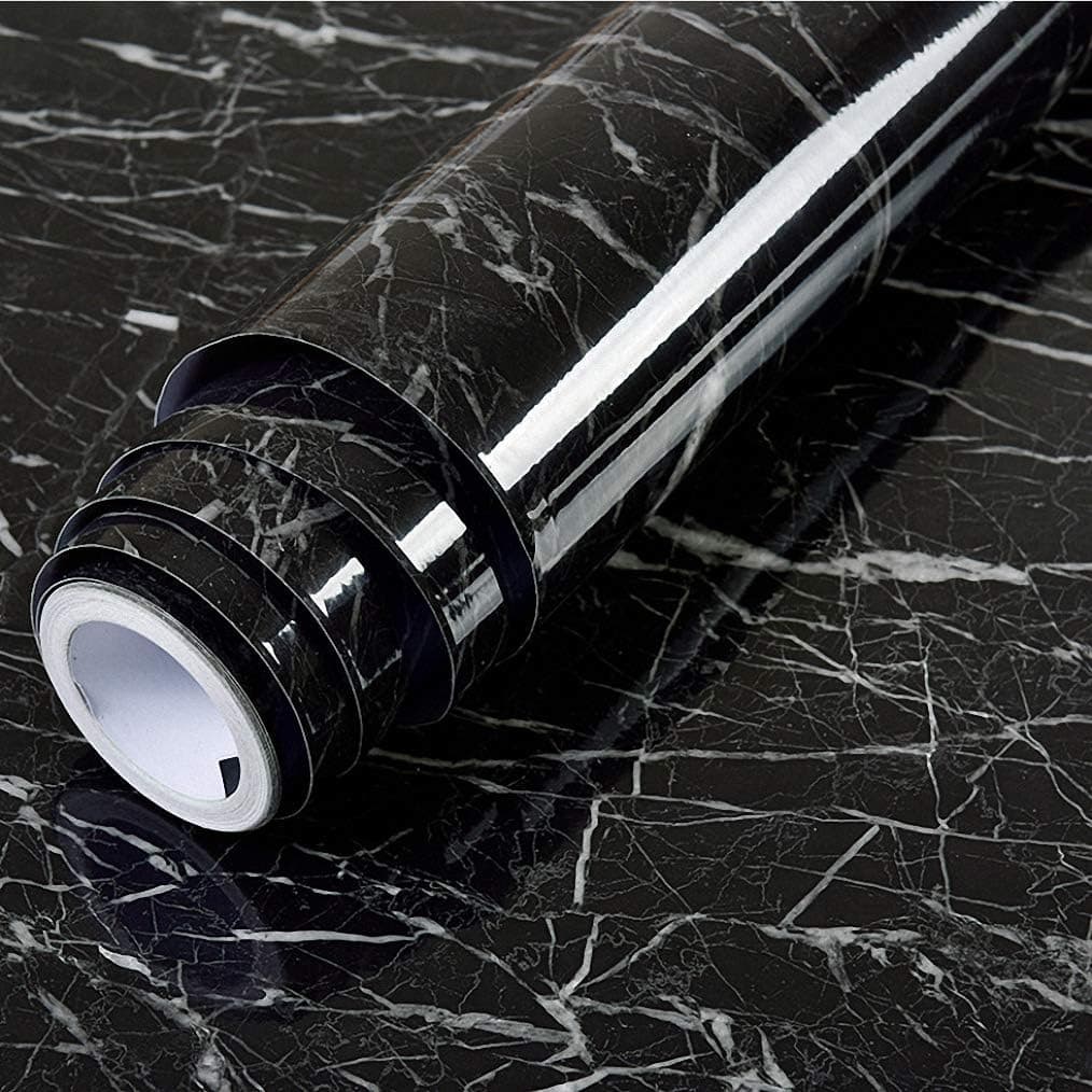 Marble Wallpaper Large Self Adhesive Vinyl, Sticky Back Plastic Roll, 24in×1...