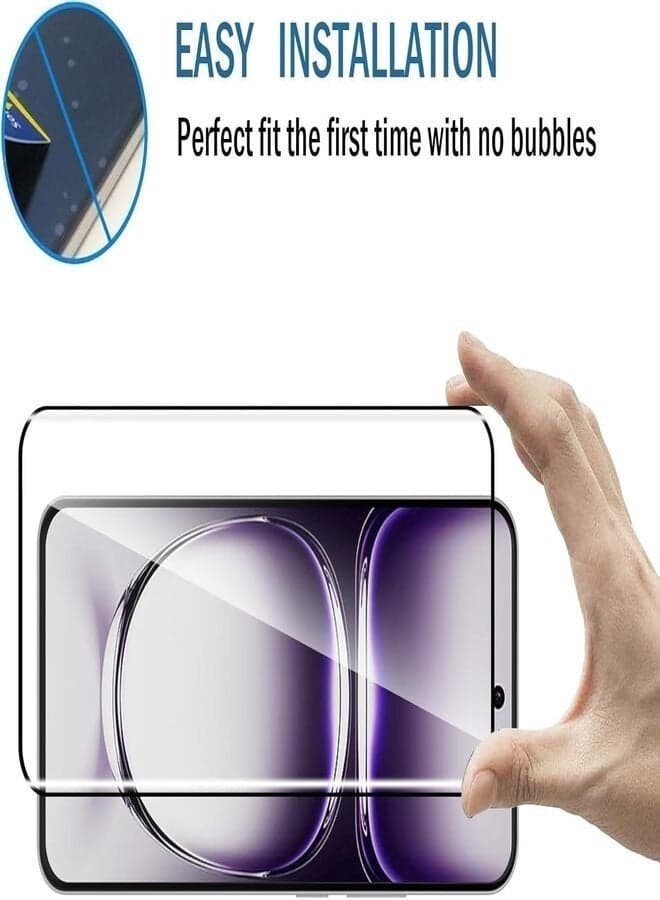 5D Tempered Glass Screen Protector for Samsung Galaxy A02, Clear Mobile Screen Protectors (٣)