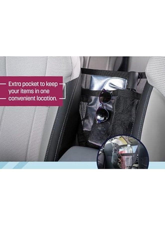 Hanging Mesh Bag with Adjustable Strap Car Bag, Black, Lightweight Design with Multiple Pockets and Mesh Breathable and Easy to See Contents Pets Housing & Bedding Accessories (3)