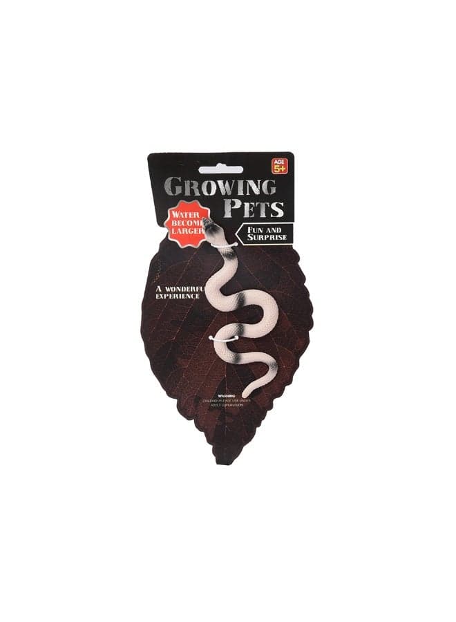 Grow-in-Water Snake Toy, Assorted Colors Animal Figures (3)